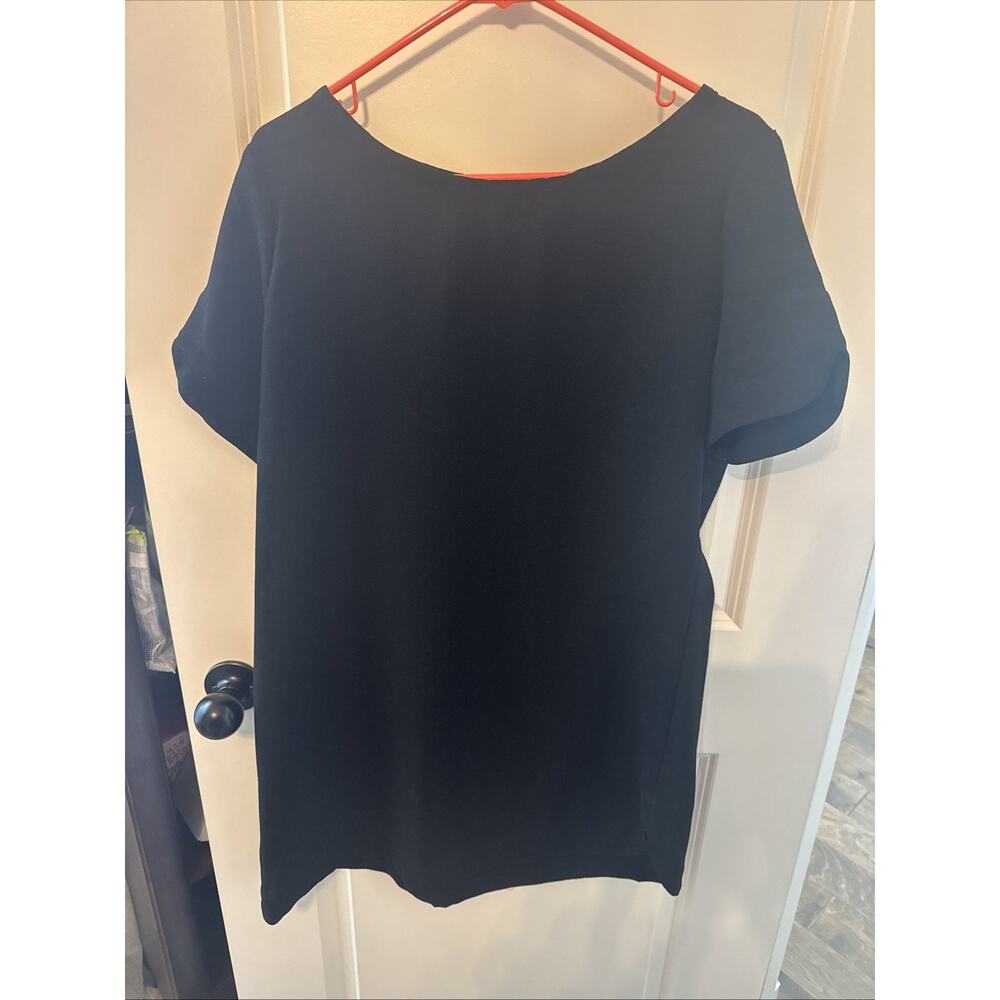 Women’s Mittoshop Black Zip Up Mini Dress Size XL